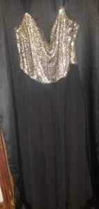 Shimmer gold/silver/black maxi